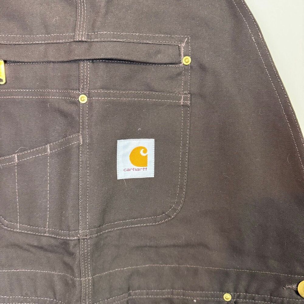 Carhartt Brown and Black Men's Overalls - Picture 4 of 11